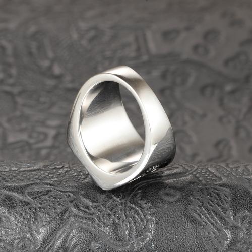 戒指不锈钢黑玛瑙铸造戒指 男士金戒指批发